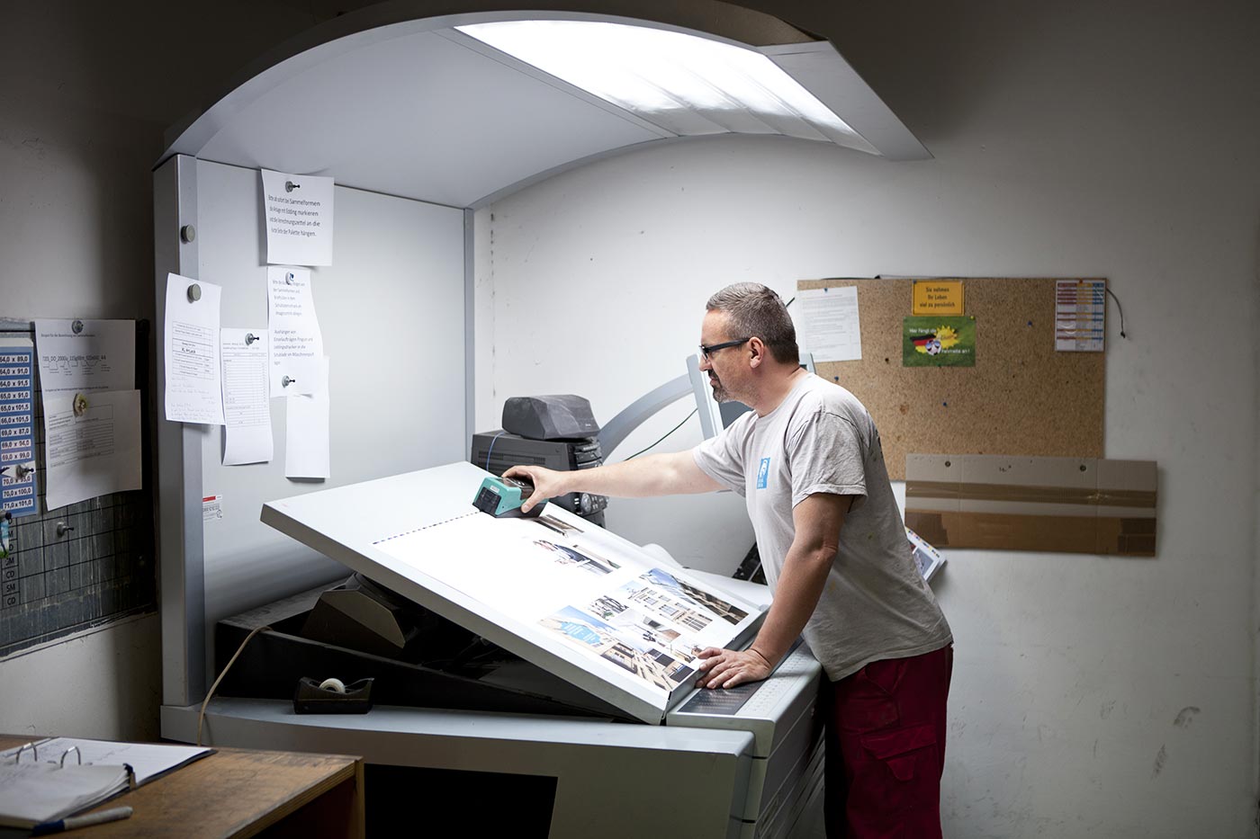 Printing at medialis, Photo by Sina Diehl