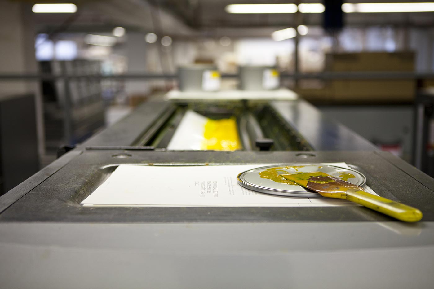Printing at medialis, Photo by Sina Diehl